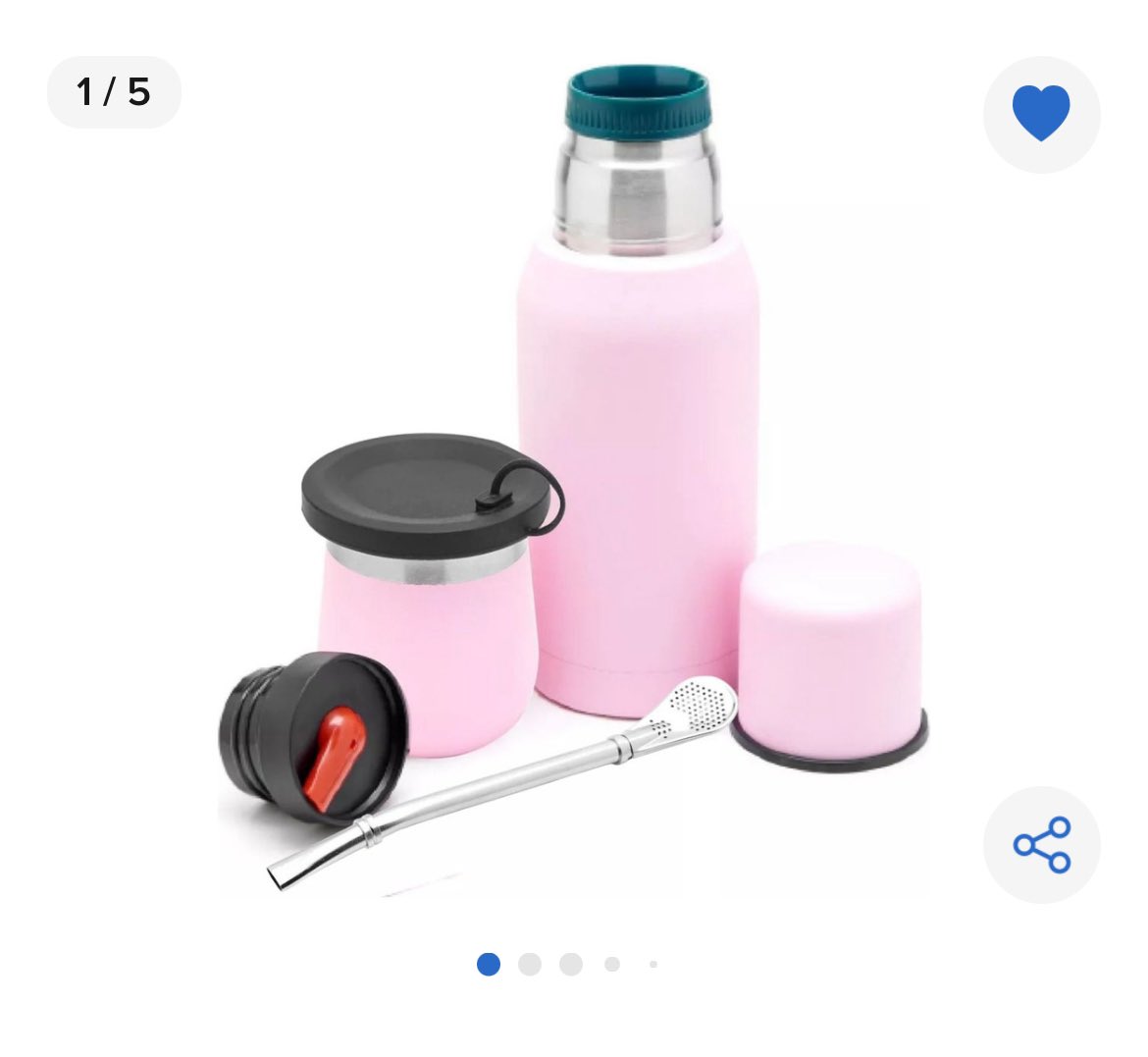 Empecé a tomar mate en el laburo y me compré un juego para dejar ahí, por que prioridades SIEMPRE