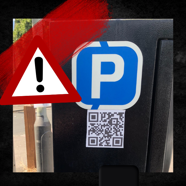 ⚠️ Car park scam 

We've had reports today (Weds 4 Dec) of a QR code scam in our car parks. 
Please do NOT use the QR code which is being used by scammers to trick customers into paying via their phone to fraudulent accounts.
Our officers are currently patrolling our car parks ⬇️