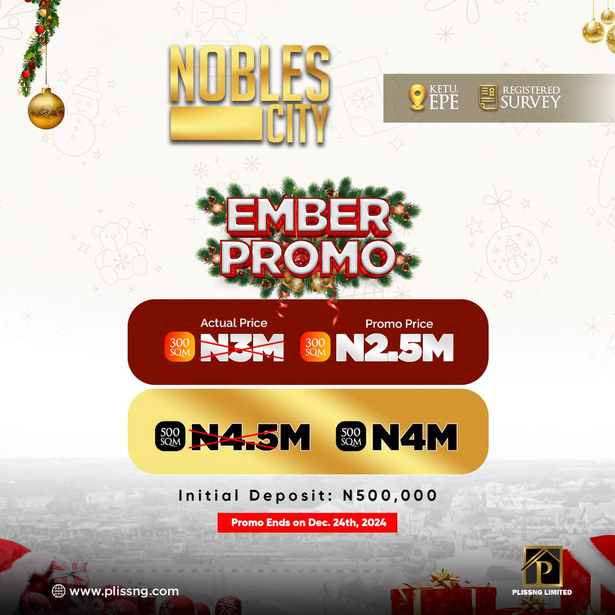 plissng's tweet photo. EMBER PROMO ALERT! 🎉🎉🎉
Celebrate your accomplishments with our Ember Promo! You deserve
Get your own land and take the first step to investing in your future.
DON'T SLEEP ON IT! Send a DM to cop yours
#Plissng #Emberpromo #RealEstate #Investment https://t.co/cQX1wS0dcP