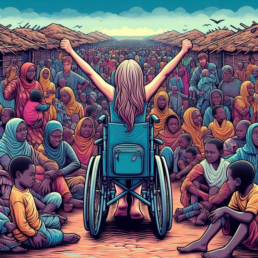 MarcelinRidja's tweet image. #JournéeDesPersonnesHandicapées : Soutien total aux personnes en situation de #handicap dans les contextes #crises/#conflits : Construisons une société plus #inclusive et respectueuse dans la diversité. 
 #Inclusion #Droits #Solidarité #Dignité