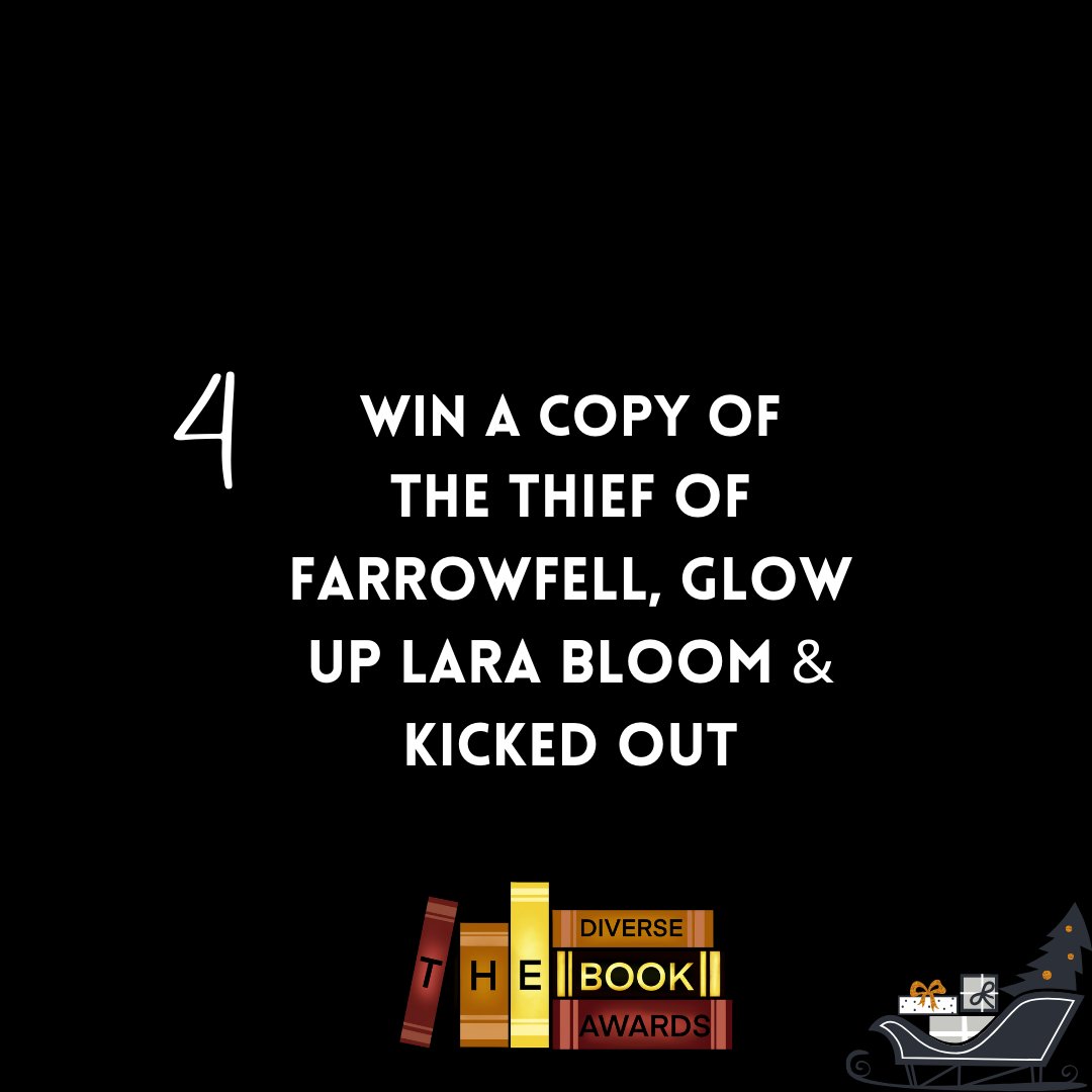 12 days of diverse books to giveaway! 🎉🎉🎉
Day 4: WIN a copy of The Thief of Farrowfell, Glow Up Lara Bloom and Kicked Out. To enter FOLLOW US, RT, LIKE and COMMENT #PublishDiverseBooks
Closes at 6pm. UK &amp; Ireland only. 

#Giveaway