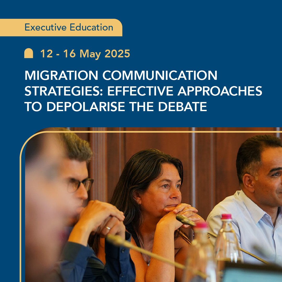 Migration Policy Centre (@mpc_eui) on Twitter photo 📢 Applications Open!
Join the Migration Communication Strategies course
📅12-16 May 2025, online
🧠 Learn to:
✔️ Depolarize debates
✔️ Counter misinformation
✔️ Build cross-sector coalitions
✔️ Design impactful communication campaigns
🔗 Apply: loom.ly/rrwP8sU
<a href="/STGEUI/">School of Transnational Governance</a> 📢 Applications Open!
Join the Migration Communication Strategies course
📅12-16 May 2025, online
🧠 Learn to:
✔️ Depolarize debates
✔️ Counter misinformation
✔️ Build cross-sector coalitions
✔️ Design impactful communication campaigns
🔗 Apply: loom.ly/rrwP8sU
<a href="/STGEUI/">School of Transnational Governance</a>