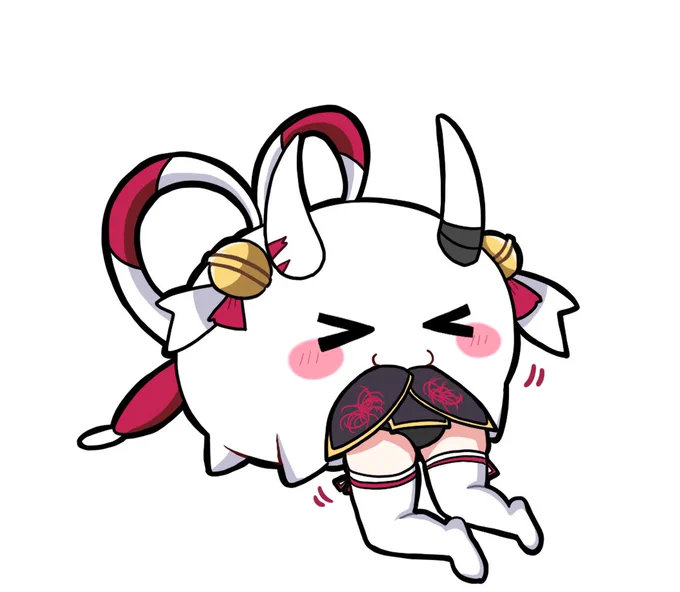 はむはむされてる余 #百鬼絵巻 