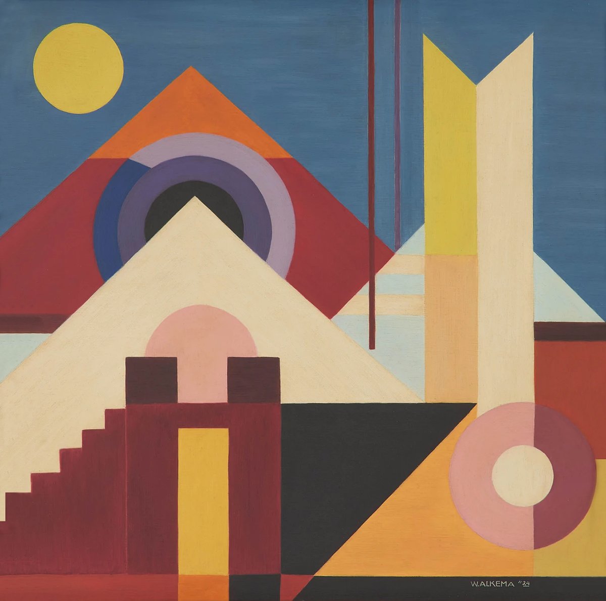 CIRCA_research's tweet photo. GEO A DAY

Untitled | 1924
Oil on canvas | 60x60cm.
Wobbe Alkema | Nieuw-Buinen | Netherlands | 1900-1984

🟡 https://t.co/O4gLmv5pTU
🟡 https://t.co/r6sOnt7AcE 
🟡https://t.co/ZYPHICuudT

#abstractart #artvalue #geoaday #InvestmentTips https://t.co/8rpCyRe7VZ