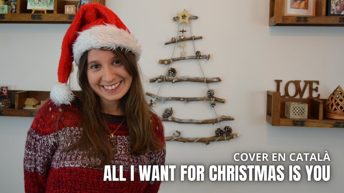 ALL I WANT FOR CHRISTMAS IS YOU en català  youtu.be/bMNv6-p7pE8?si… Ja s'apropa el Nadal i vinc a recordar aquesta adaptació que vaig fer l'any passat ☺️