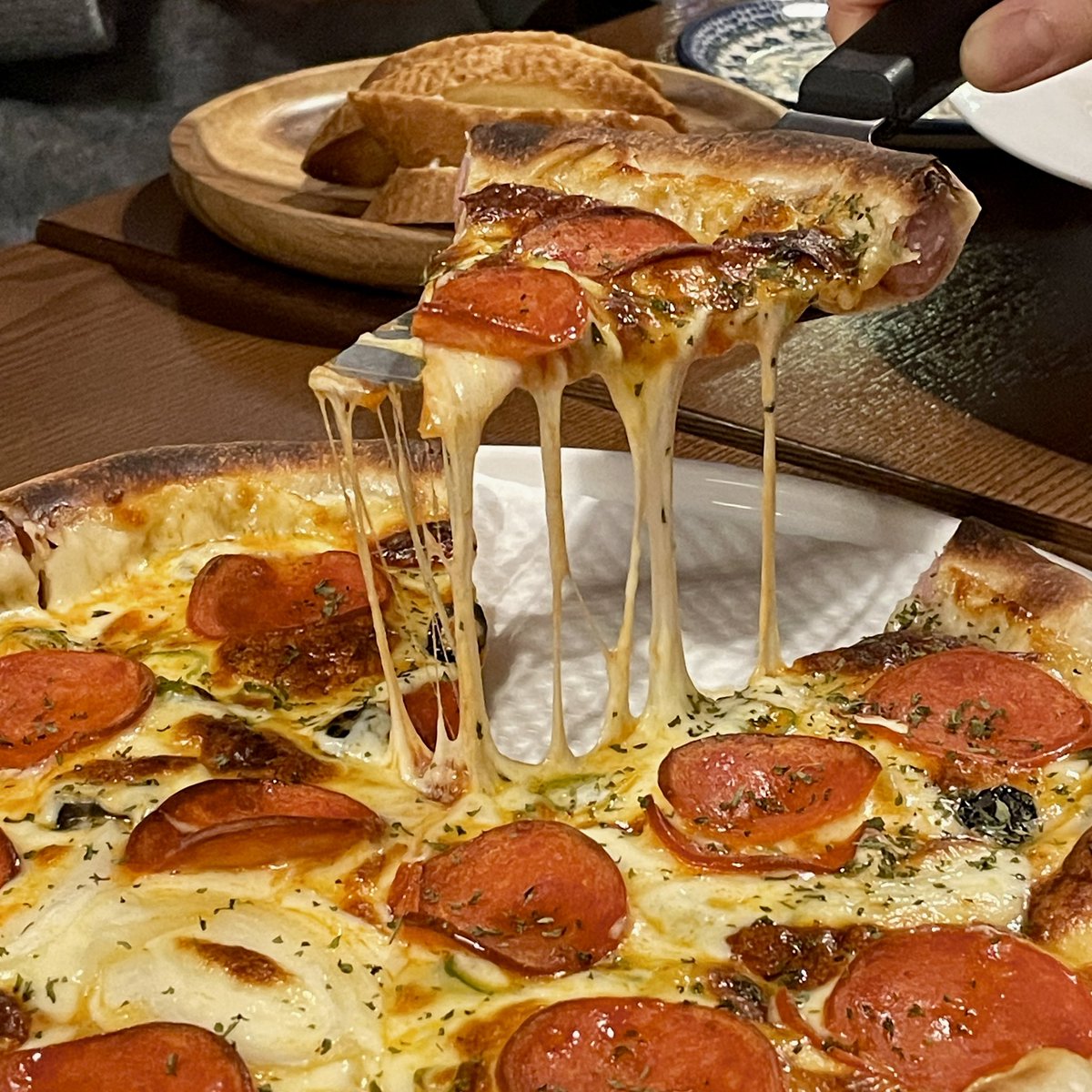 어느 날의 식사~~ 파스타가 짱맛이었다!