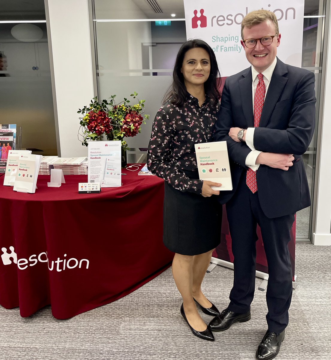 Yesterday evening, we had the privilege of hosting the launch of Resolution’s Spousal Maintenance Handbook at our Chambers. 
 
This handbook is a comprehensive guide for navigating the complexities of spousal maintenance cases. We are especially proud to highlight the pivotal