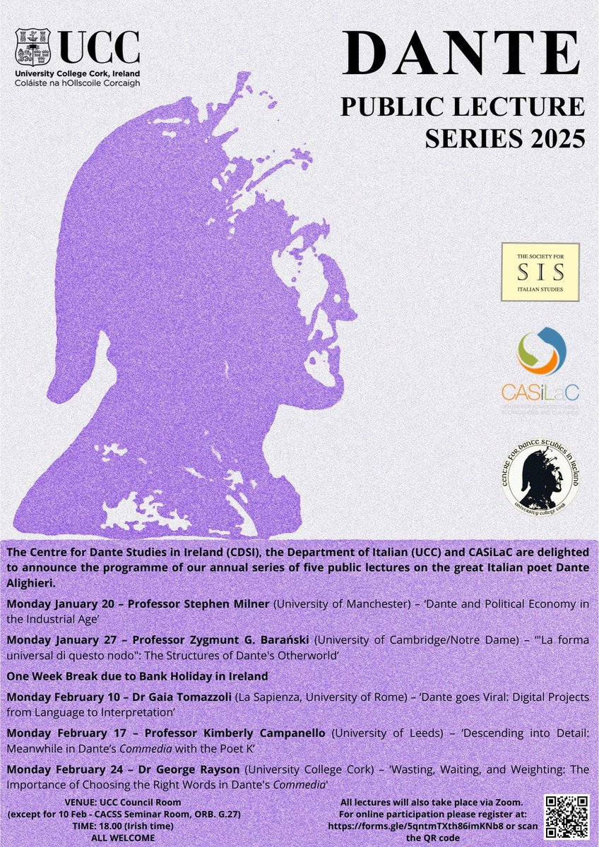 The 15th edition of the <a href="/UCC/">UCC Ireland</a> Dante Public Lecture Series! Coming your way in the new year! <a href="/CACSSSResearch1/">CACSSS - Research</a> <a href="/CACSSS1/">UCC Arts, Celtic Studies and Social Sciences</a> <a href="/UCCResearch/">UCC Research</a> <a href="/italian_ucc/">Italian UCC</a> <a href="/CASiLaC_UCC/">CASiLaC_UCC</a> <a href="/Soc4ItalStudies/">Society for Italian Studies</a>