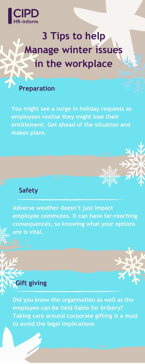 Even as the year comes to an end, winter remains a busy period for HR! 

Join us on Monday 9th of December at 11:00am as we explore the winter HR challenges you may encounter in your organisation and how to handle them.

Register for FREE here: bit.ly/3Zg9mvl