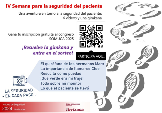 🦺Ésta es la última semana para participar en la Semana online de Seguridad Área1. 
🔜Entra en la intranet. 
. Inscríbete. 
👁️Visiona los videos y responde a las preguntas cuantas veces quieras.

2⃣ inscripciones a SOMUCA 25 están en juego🎁