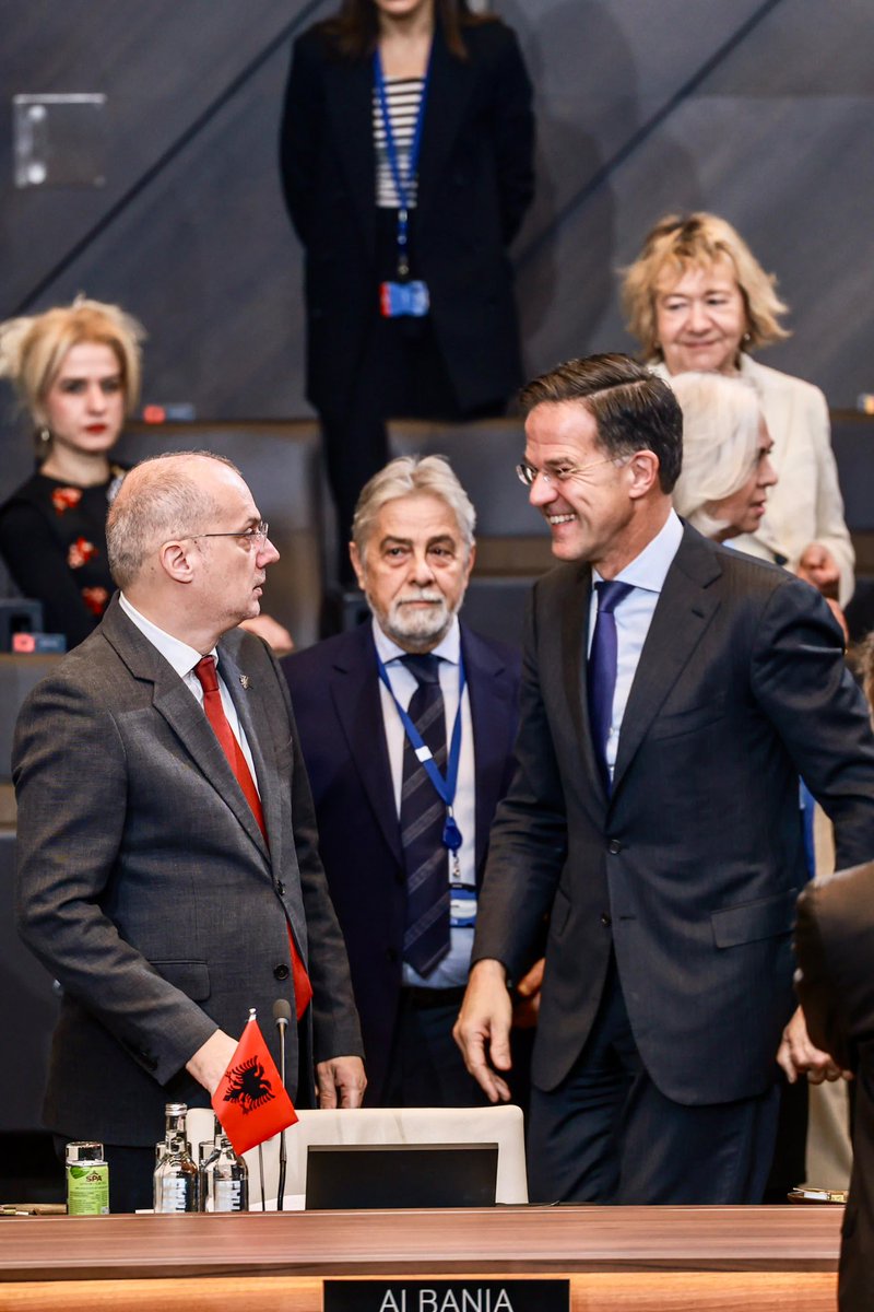 IgliHasani's tweet photo. At the @NATO Foreign Ministers’ meeting, we reaffirmed our unwavering support for Ukraine and our united stance against growing security challenges, including hybrid threats.

I emphasized the critical need to strengthen NATO’s cohesion, particularly in safeguarding the security and stability of the Western Balkans, to effectively counter cross-border threats and reinforce our deterrence and defence capabilities.

Thanks to @SecGenNATO Mark Rutte for chairing today’s productive meeting. Looking forward to strengthening Euro-Atlantic security and tackling emerging threats together!