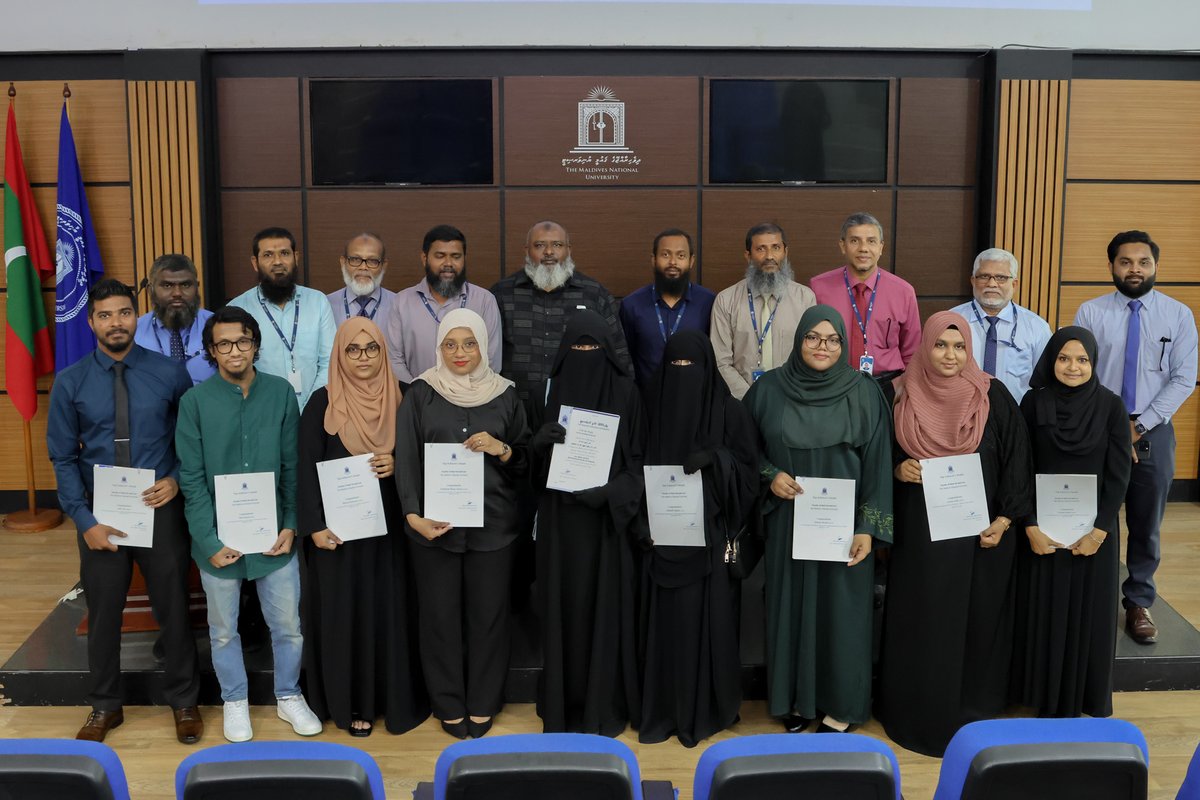 MNUedu's tweet photo. Congratulations to the students of the Faculty of Shari'ah and Law who have earned the prestigious Dean's award for the outstanding academic achievements. Well done!

#TheMaldivesNationalUniversity