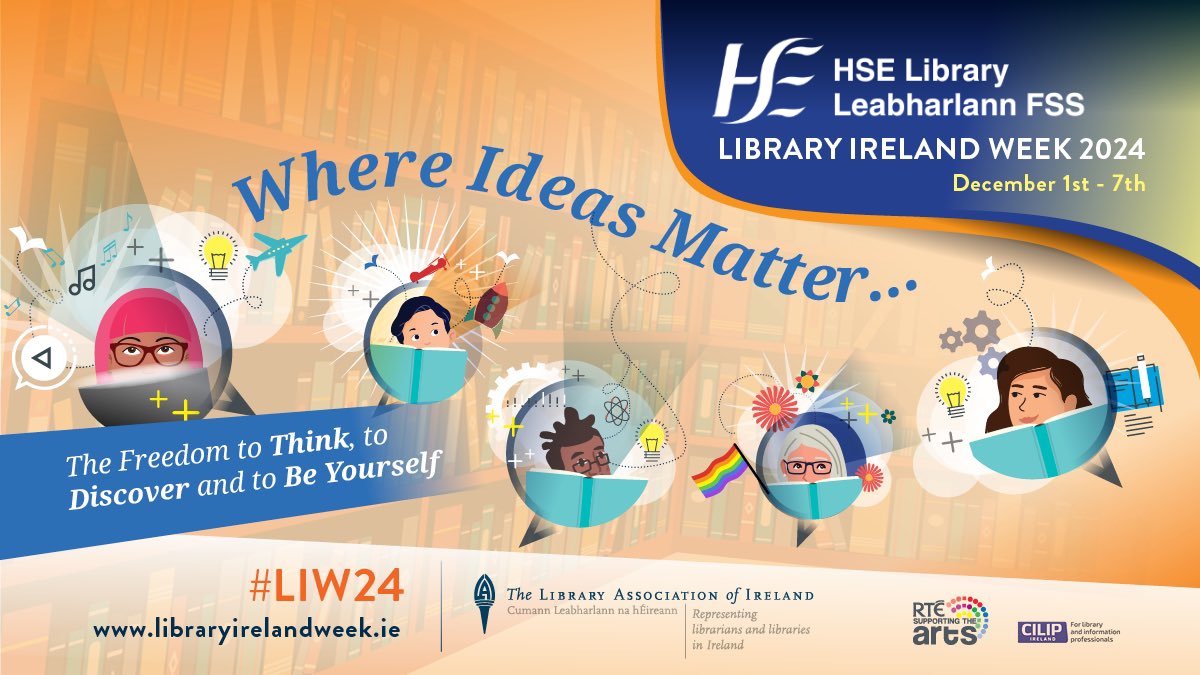 Dr Colm Henry, CCO HSE Ireland (@ccohse) on Twitter photo 📚 Libraries are hubs of inspiration and knowledge! Supporting <a href="/hselibrary/">hselibrary.ie</a> this #LIW24, we celebrate the freedom to Think, Discover, and Be Yourself. Explore the incredible range of services they offer: bit.ly/yourHLIlibrary
#HSELibrary #WhereIdeasMatter <a href="/LAIonline/">Library Association</a> 📚 Libraries are hubs of inspiration and knowledge! Supporting <a href="/hselibrary/">hselibrary.ie</a> this #LIW24, we celebrate the freedom to Think, Discover, and Be Yourself. Explore the incredible range of services they offer: bit.ly/yourHLIlibrary
#HSELibrary #WhereIdeasMatter <a href="/LAIonline/">Library Association</a>