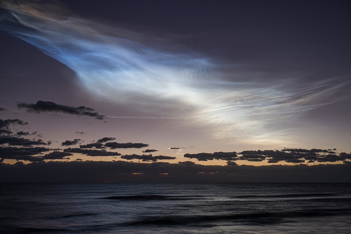 Beautiful 'twilight effect' over the Atlantic following this morning's Falcon 9 launch