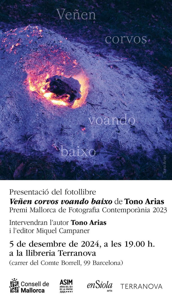 Pere Antoni Pons (@ponspereantoni) on Twitter photo Demà a la llibreria Terranova de Barcelona es presenta aquest potent fotollibre de Tono Arias exquisidament editat per <a href="/ensiola_edit/">Ensiola Editorial</a> . I avui són a La Fábrica de Madrid. Si podeu, anau-hi, que s'ho val! Demà a la llibreria Terranova de Barcelona es presenta aquest potent fotollibre de Tono Arias exquisidament editat per <a href="/ensiola_edit/">Ensiola Editorial</a> . I avui són a La Fábrica de Madrid. Si podeu, anau-hi, que s'ho val!