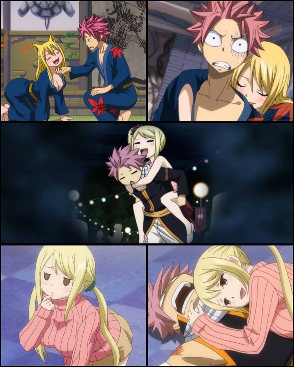 light_of_fire's tweet photo. Lucy just wanted to get Natsu's attention whenever she's drunk 😏💛 #NaLu https://t.co/YaIZfmMwUt