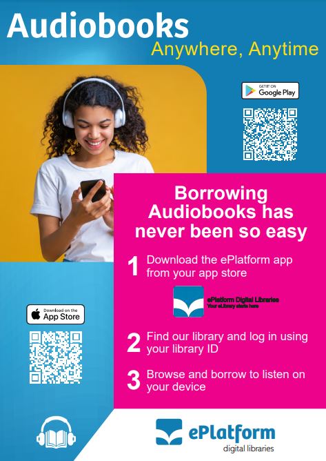 BishyLibrary's tweet image. 📢Exciting news! You can now borrow Audiobooks via our ePlatform digital library!🎧📖♥ Click to borrow and start listening today! #Audiobooks #digitallibrary #ReadingSchools #buildingareadingculture @BishopbriggsAC