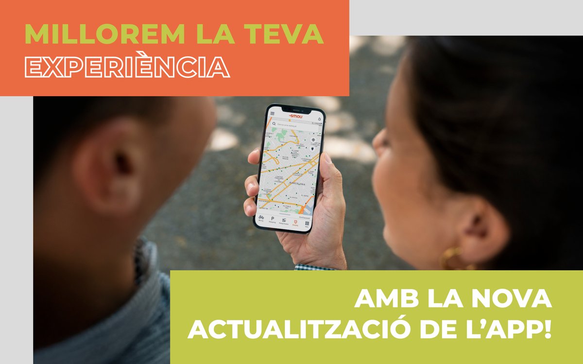 Hola smouers! 🚀 Tenim nova actualització!

🗺️ Nou mapa, amb un disseny més net i àgil
✔️Més agilitat en l'inici de l'app i la navegació
⚙️Ús de nous components, com la cobertura de totes les companyies mòbils als <a href="/AparcamentsBSM/">AparcamentsBSM</a> per fer ús dels serveis de l'app

Actualitza l'app
