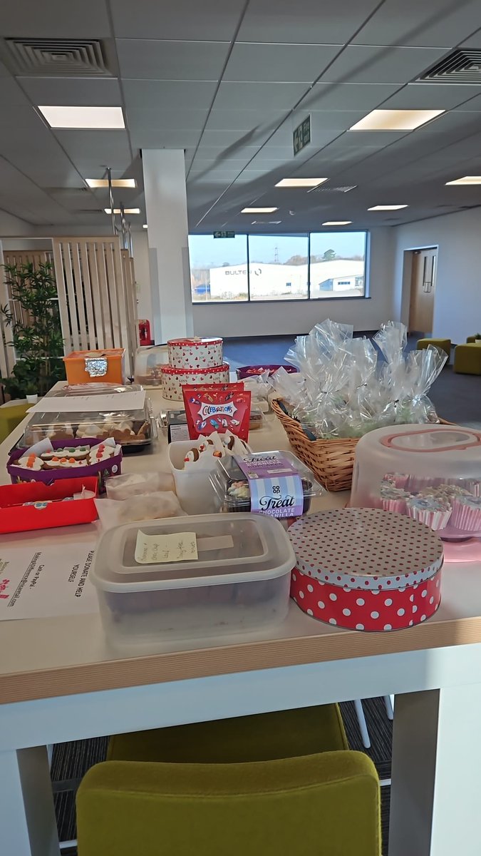 MADLcharity's tweet photo. Today is @UKCharityWeek #BigBake. Our @NisaRetail Colleagues have bought in some fab bakes to raise money for our @coopuk partnership with @barnardos 💓 https://t.co/9x9krGmzWl