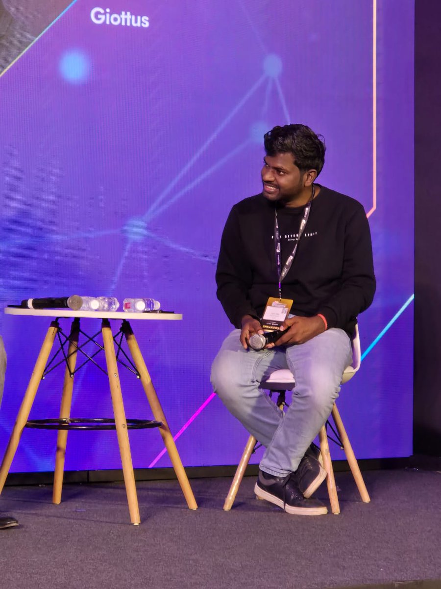 giottus's tweet image. Giottus Co-founder @arjunvijay89 took the stage at the India Blockchain Week (IBW) Conference, sharing his insights on the future of crypto and blockchain in India. 🚀

Here’s a glimpse of Arjun in action, inspiring the next wave of innovation! 

#IBW2024 #ibw24