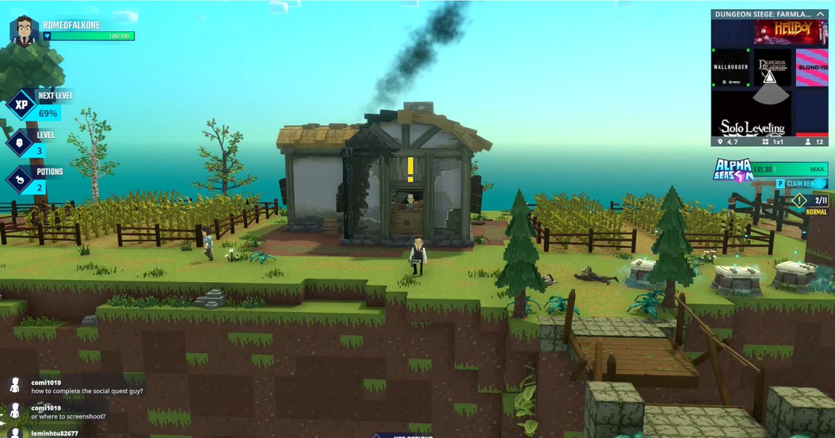 FalkoRoman's tweet photo. Virtual farming is honest work! 🚜🌾 @SquareEnix Join me down on the Farmlands Farm in @TheSandboxGame. https://t.co/36pjH8UAe3 #TheSandbox #AlphaSeason4 #AS4SocialChallenge https://t.co/VBOhuWxEhb