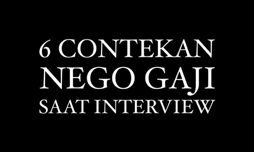 nanadybs's tweet photo. ⚠️ Fun fact: 80% orang terima gaji pertama mereka TANPA negosiasi!

Padahal, gaji awal rendah bisa bikin kita rugi MILIARAN sepanjang karir. Bukan cuma gaji—bonus, jenjang karir, sampe fasilitas kerja bisa dinego asal paham ini👇

6 CONTEKAN NEGO GAJI
SAAT INTERVIEW

— a thread https://t.co/bbQPMXBq82