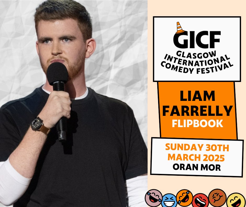 Glasgow Comedy Festival (@glasgowcomedy) on Twitter photo <a href="/LiamFarrelly9/">Liam Farrelly</a> is back at ✨GICF✨
Check out Liam as he talks becoming a father at 21, going to baby ballet to the many issues of owning Guinea pigs!
😂Liam Farrelly: Flipbook
📍Oran Mor
🗓Sunday 30th March 2025
TICKETS ON SALE NOW 🎟-glasgowcomedyfestival.com/performances/l… <a href="/LiamFarrelly9/">Liam Farrelly</a> is back at ✨GICF✨
Check out Liam as he talks becoming a father at 21, going to baby ballet to the many issues of owning Guinea pigs!
😂Liam Farrelly: Flipbook
📍Oran Mor
🗓Sunday 30th March 2025
TICKETS ON SALE NOW 🎟-glasgowcomedyfestival.com/performances/l…