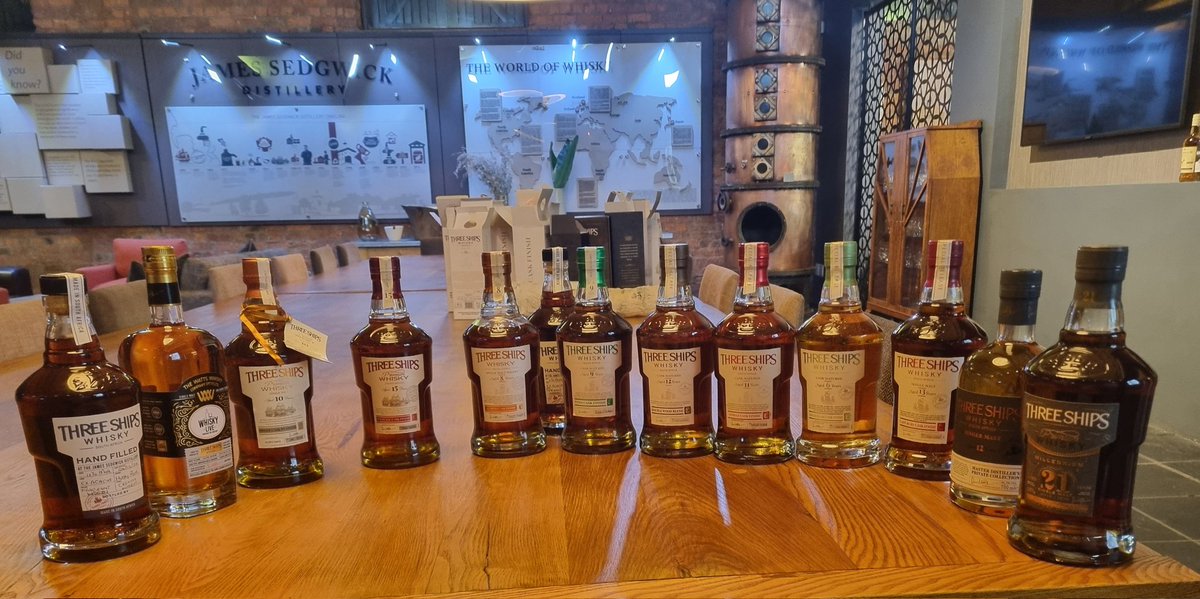 TheWhiskyMaker's tweet photo. Accepting a random invite to catch up and sign a few bottles for a @ThreeShipsSA fan is the least I can do.
Not just any bottles... the full 8 bottle range of the #MastersCollection
#proudlySA πΏπ¦ #whisky https://t.co/wBnUok2sYE