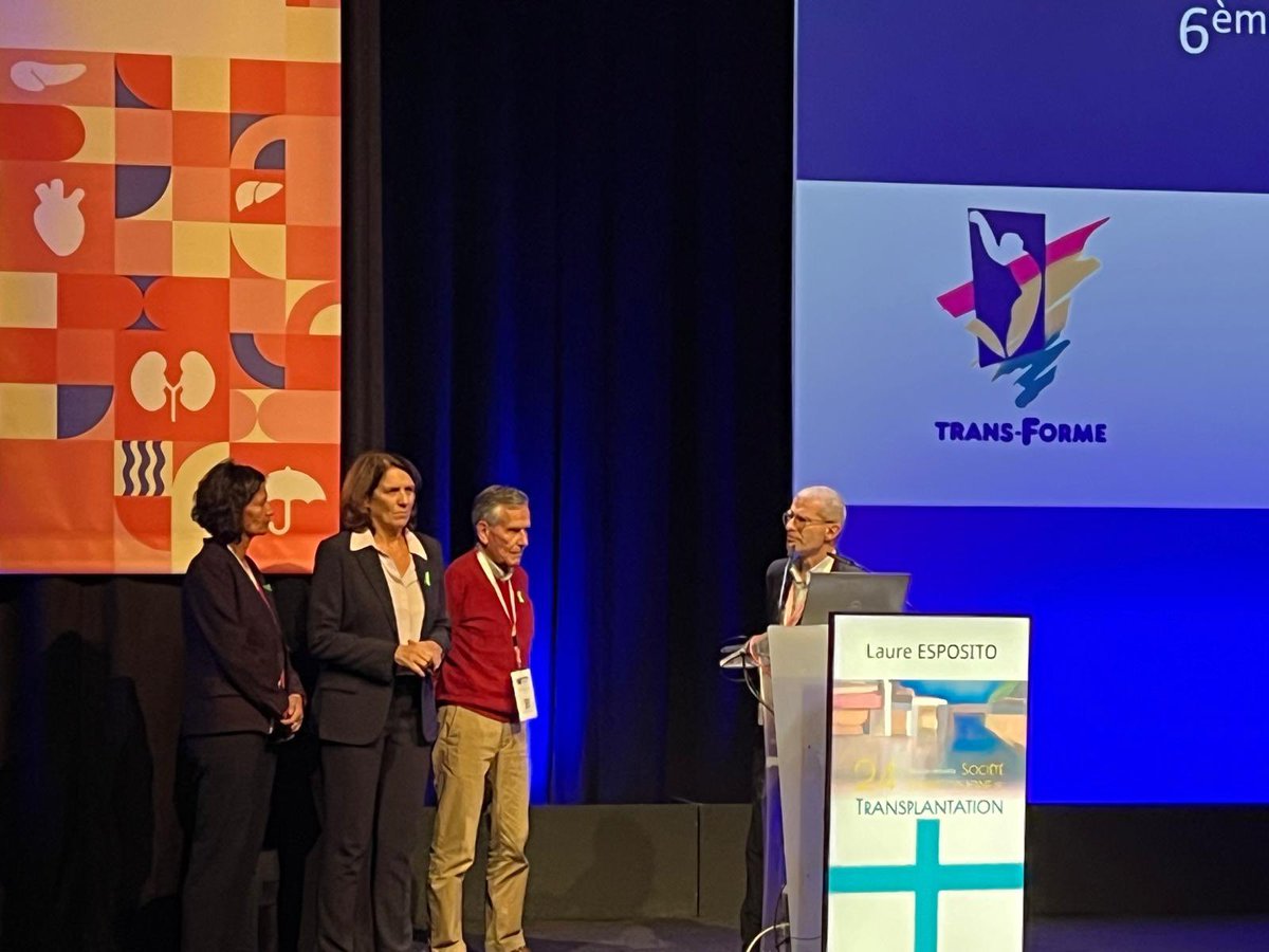 Esposito16Laure's tweet photo. Présentation du film de la @Team_SFT_2024   Course du cœur @TransFormeDON au congrès @SFTfrancophone à Marseille @aphm_actu #donorganes #greffes https://t.co/1EeflOtIVy