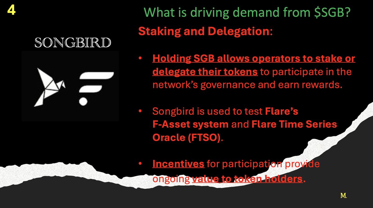 What drives $SGB demand?

✅ Staking &amp; Delegation: Earn rewards via governance.
✅ Testing Flare’s F-Asset system &amp; FTSO, adding utility.
✅ Incentives = value for holders.

🚀 Listed: <a href="/Bitstamp/">Bitstamp by Robinhood</a> <a href="/krakenfx/">Kraken</a> <a href="/cex_io/">CEX.IO</a> <a href="/BitrueOfficial/">Bitrue</a> <a href="/gate_io/">Gate.io</a>
What about <a href="/binance/">Binance</a>, <a href="/coinbase/">Coinbase 🛡️</a>? 🐦
#Crypto