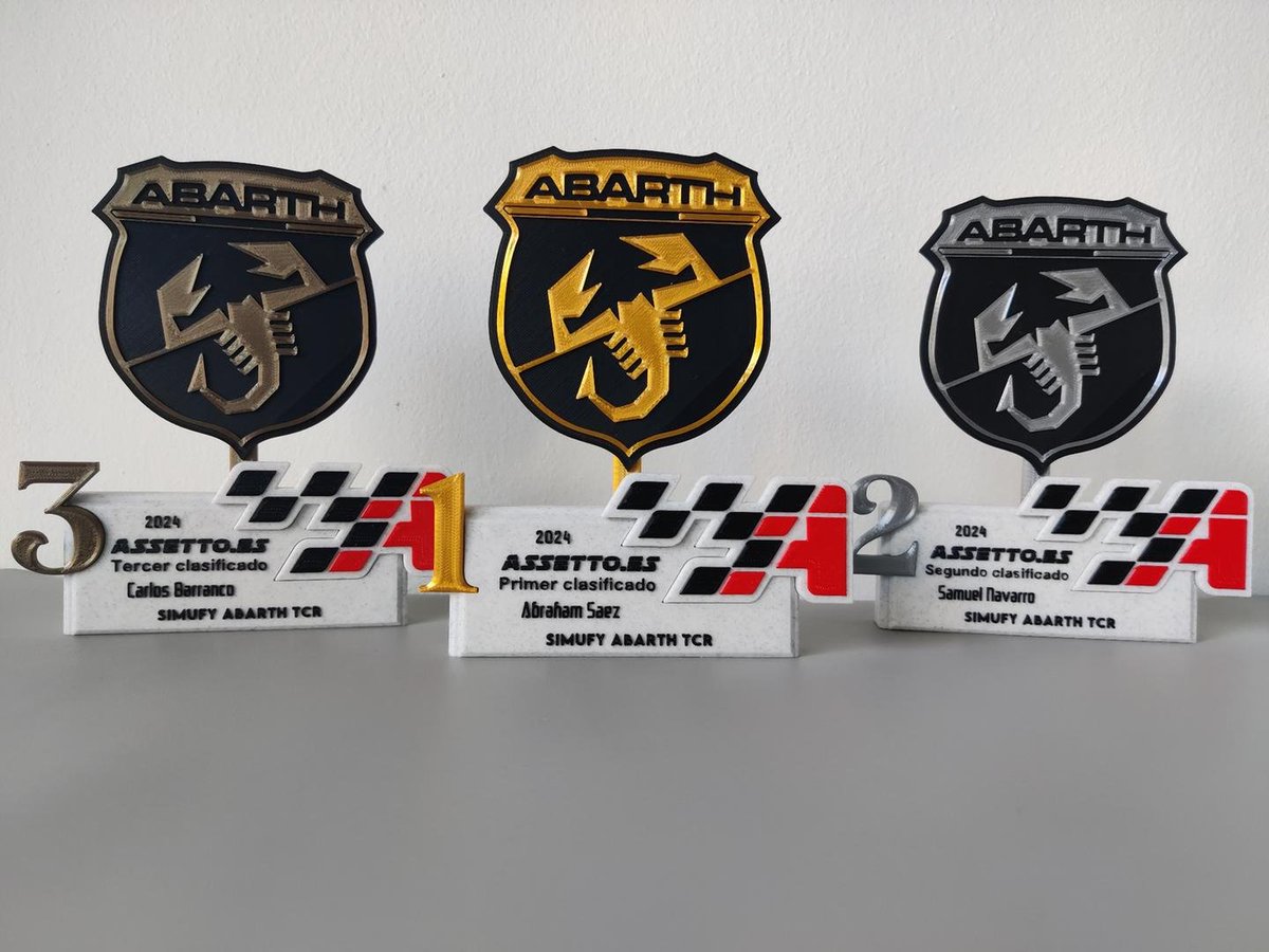 🏁 Podium final del campeonato <a href="/simufy/">Simufy</a> #Abarth #TCR

🥇 Abraham Sáez 
🥈 Samuel Navarro 
🥉 Carlos Barranco 

🚨 Pronto recibiréis vuestro trofeo en casa.

Campeonato patrocinado por <a href="/AdrenaSim/">Carlos Sim</a> <a href="/InstantGamingES/">Instant Gaming</a> <a href="/SimufyEsports/">Simufy Esports</a> 

<a href="/AC_assettocorsa/">Assetto Corsa</a>