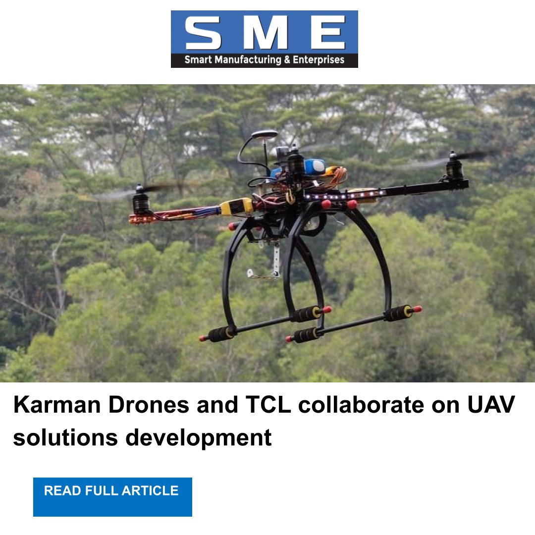 ipfonline's tweet photo. Karman Drones and TCL collaborate on UAV solutions development

This initiative will bolster India's defence manufacturing sector, aligning with the country’s 'Make in India' policy.

Read the article below-
https://t.co/QDu5hR0q9C

#news #karmandrones #tcl #UAV #manufacturing https://t.co/VDvG6hXWUv