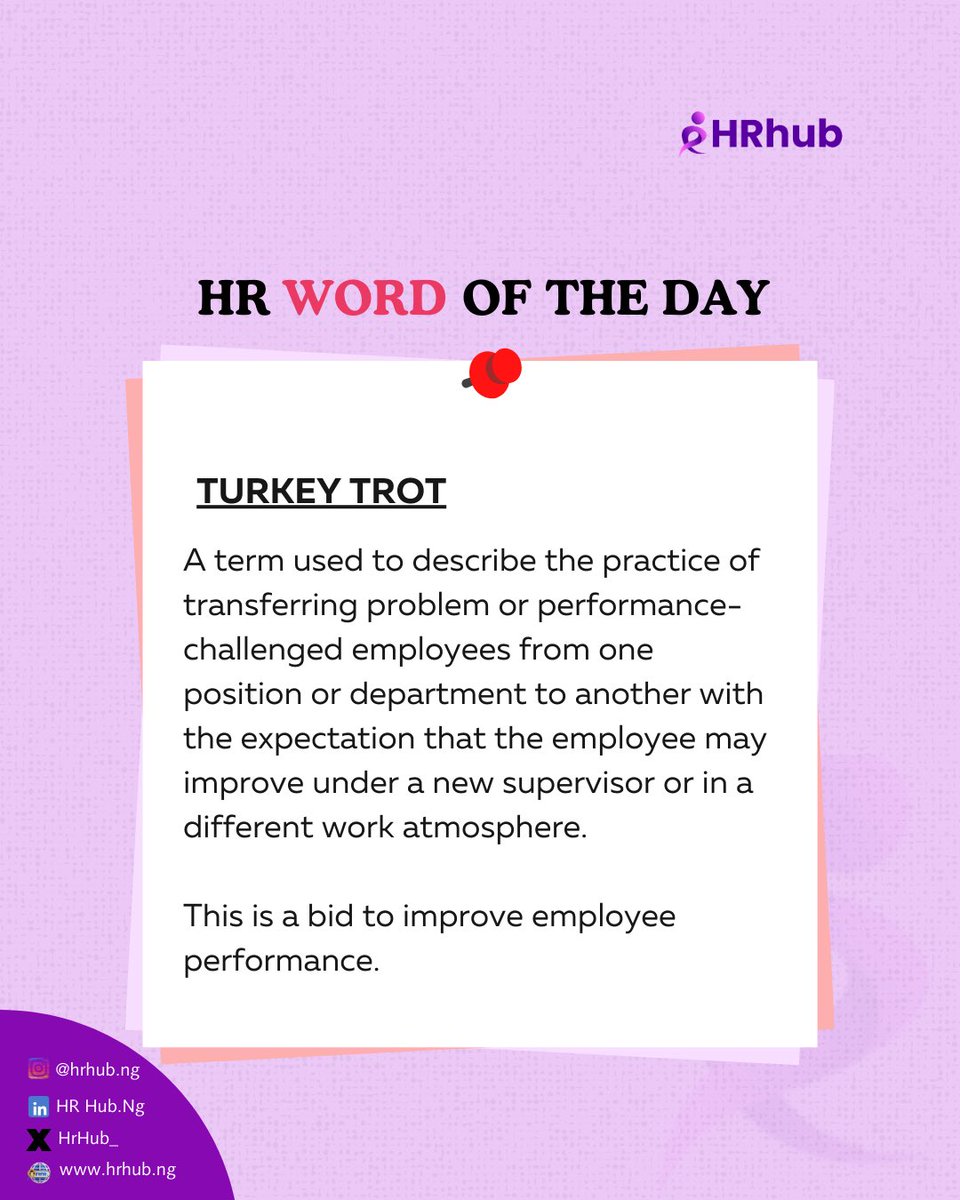 HRHub_'s tweet photo. In the HR world, a ‘Turkey Trot’ isn’t just a race - it’s a strategic move!

It’s all about finding the right fit and nurturing growth. Have you witnessed a ‘turkey trot’ transformation in your workplace? Share your stories! 🏅 

#hrwordoftheday #wednesdaylearning https://t.co/tUhwtP18D6