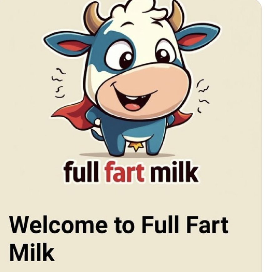 Support farmers. Buy full fart milk.