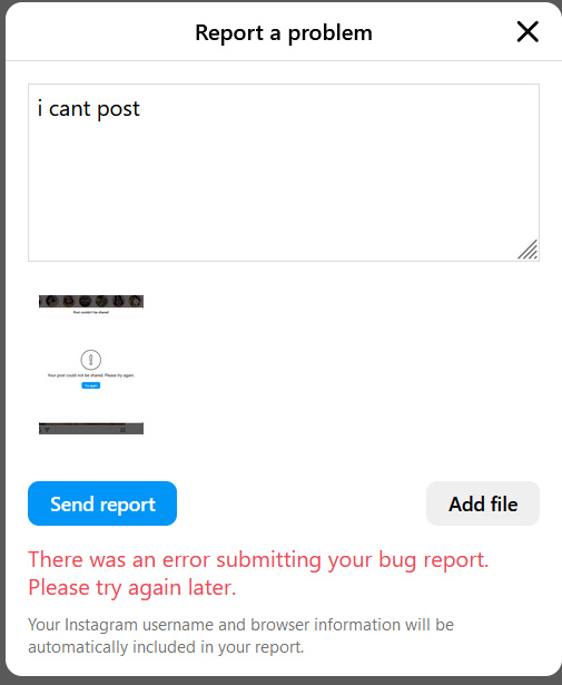 ghostwreckerz's tweet photo. @instagram I cant post on instagram! does anyone have this problem? https://t.co/J71L7OCNlj