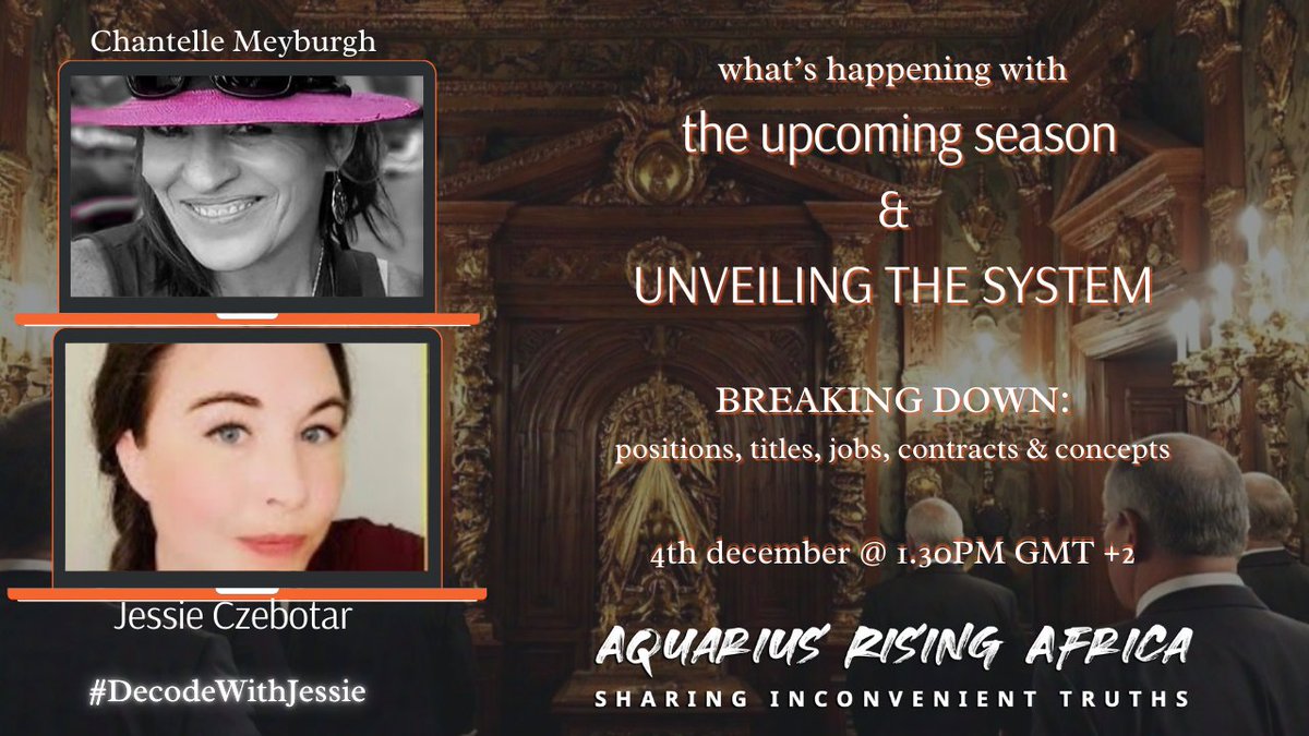 Chantelle Meyburgh (@chantellemeybur) on Twitter photo youtube.com/live/A-kRxhFVi…
<a href="/rising_ara/">Aquarius Rising Africa & SOULutions with Chanti</a>
<a href="/CzebotarJessie/">Jessie Czebotar</a> youtube.com/live/A-kRxhFVi…
<a href="/rising_ara/">Aquarius Rising Africa & SOULutions with Chanti</a>
<a href="/CzebotarJessie/">Jessie Czebotar</a>