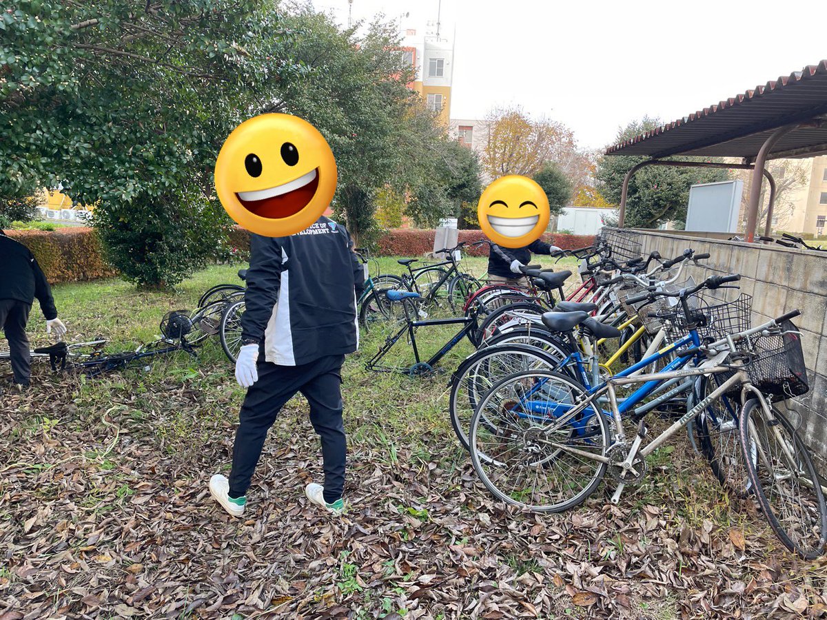 Futureship1's tweet photo. 今日は1日、学内の放置自転車から
サブスクに使用できそうな自転車をピックアップしました！

ピックアップした自転車はこの後ちゃんと乗れるように整備されます🚲

取り組みの詳細は⬇️
https://t.co/9eixXLmk1i

@cyclechic_tkb 
#筑波大学 https://t.co/eUGSdmCITE
