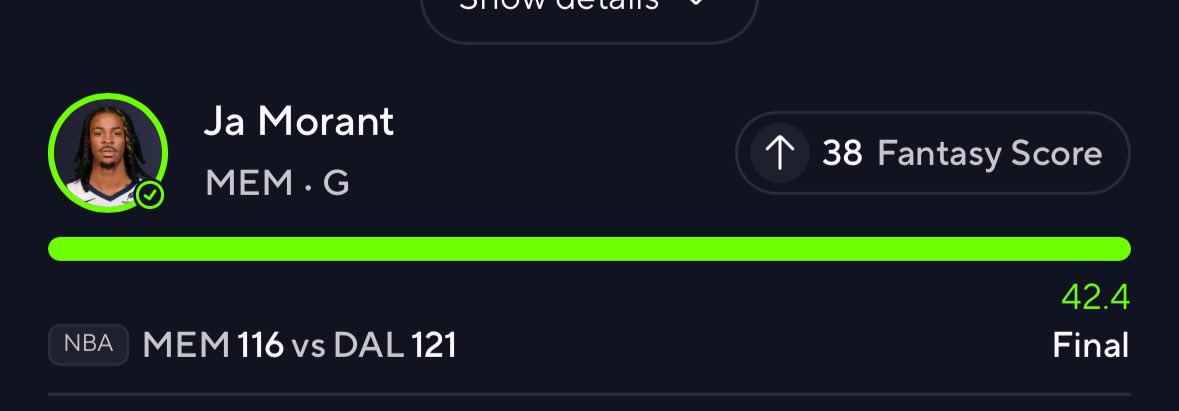 beastt_bets's tweet photo. cash that POTD !
For more green join the cord now!
#prizepicks #sportsbetting #beastbets #nba #underdogfantasy https://t.co/UDSd7Ur1u6