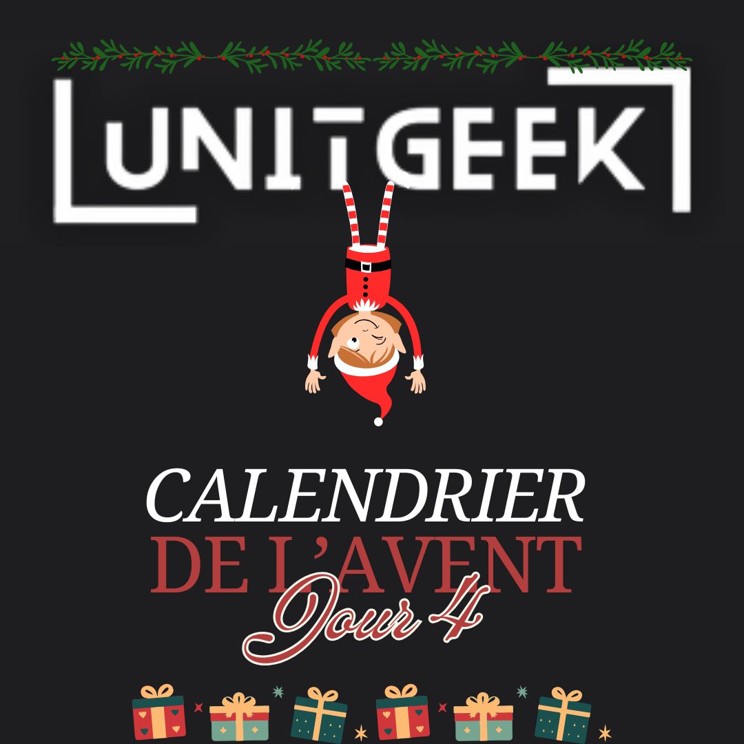UnitGeeK's tweet photo. Le calendrier de l'avent UnitGeek est encore là aujourd'hui ! Ce 4 décembre, profitez de -20% sur tous les posters du site et ce jusqu'à minuit avec le code promo : XMAS4 🎁🎄

#adventcalendar #boutique #unitgeek #gaming https://t.co/zTehTyDr0S