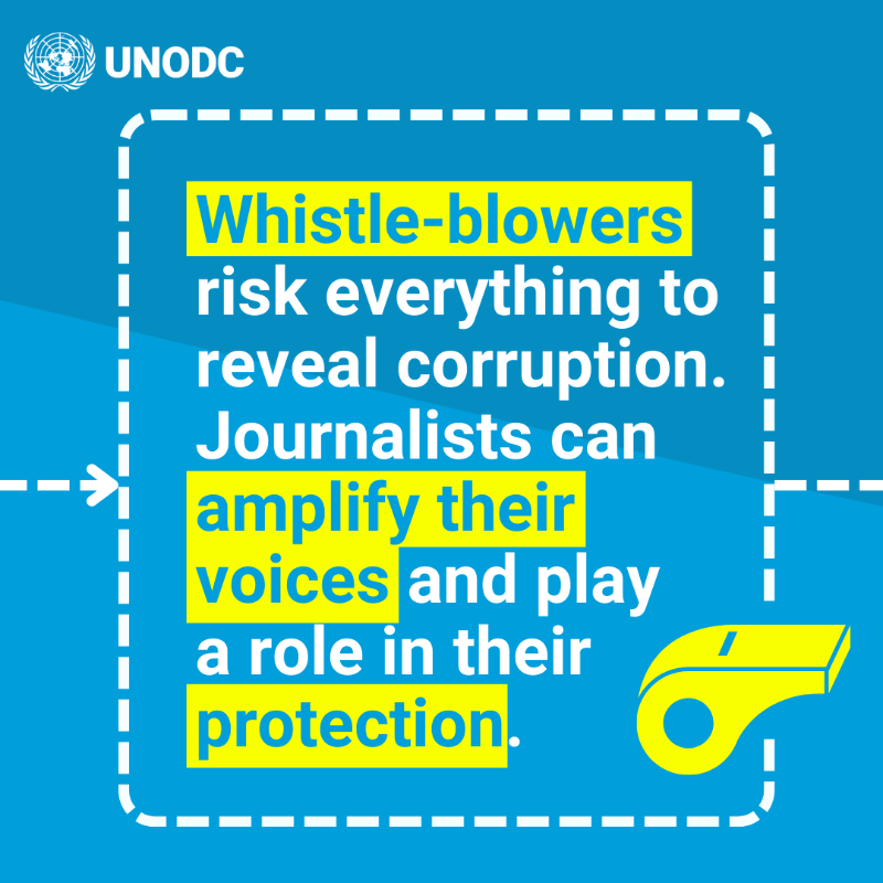 UNODC_FinCrime's tweet photo. To fight corruption, we must uncover the truth.

Investigative journalists expose wrongdoing and hold the corrupt accountable. We help Eastern African journalists strengthen their work, protect whistle-blowers &amp; improve collaboration with law enforcement.
#UnitedAgainstCorruption