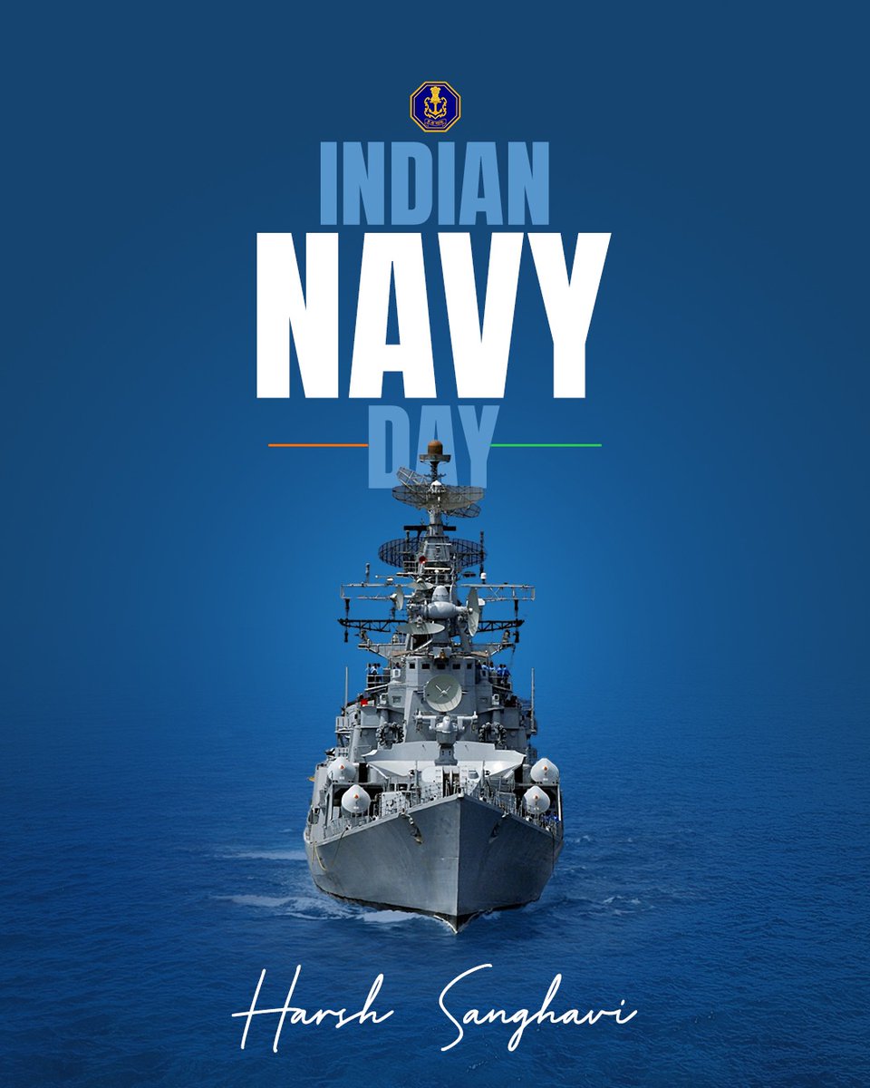 RamkaranKhariy4's tweet photo. Salute to the brave sailors who protect the country's maritime borders with indomitable courage and loyalty.Hearty congratulations and best wishes to all the nine military officers and soldiers of the country on"Indian Navy Day".
#IndianNavyDay भारतीय नौसेना
#Indiannavyday2024 🇮🇳
#IndianNavyDay
#IndianNavy 
#Indiannavyday2024