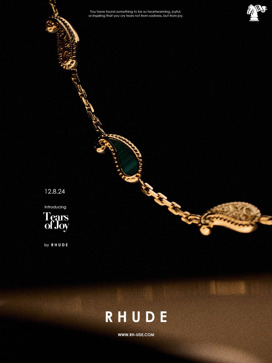 Rhuigi's tweet photo. Rhude jewelry debuts Dec 8th https://t.co/Q9gMmEYxr6