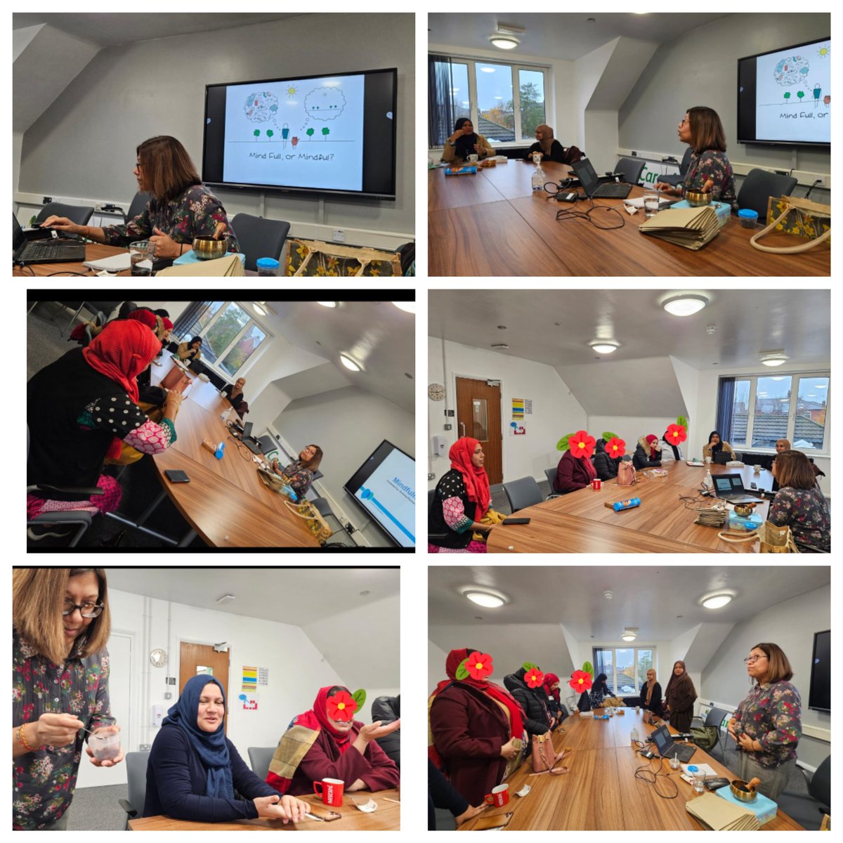 CHAI_Project's tweet photo. #Mindfulness @Coppiceprimary @WernethPS @WestOldhamTrust @FreeholdC. A very special ThankYou to the inspirational Reshma, amazing  counsellor from #OldhamTalkingTherapies who has supported over 40 women in chai teaching them about mindfulness techniques & mental health. Absolutely fantastic workshops. @PennineCareNHS