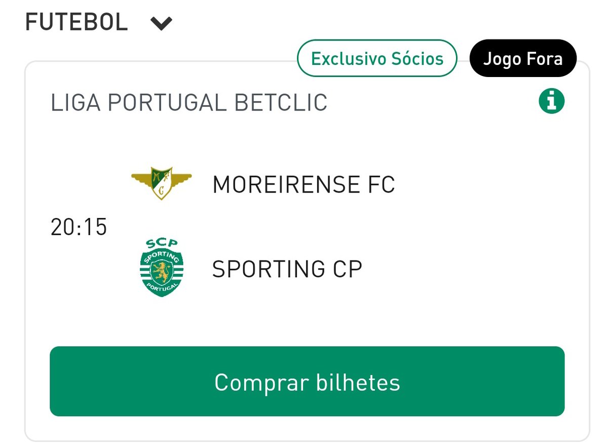 Bancada de Leão🦁 (@bancadadeleao) on Twitter photo Os bilhetes não esgotam no site do <a href="/SportingCP/">Sporting CP</a> e além disso andamos a devolver bilhetes ao Moreirense.
Há Núcleos com procura elevada e não consegues satisfazer os seus pedidos.
O "Head of Pricing" ou anda a dormir ou não percebe nada disto...
#SportingCP Os bilhetes não esgotam no site do <a href="/SportingCP/">Sporting CP</a> e além disso andamos a devolver bilhetes ao Moreirense.
Há Núcleos com procura elevada e não consegues satisfazer os seus pedidos.
O "Head of Pricing" ou anda a dormir ou não percebe nada disto...
#SportingCP