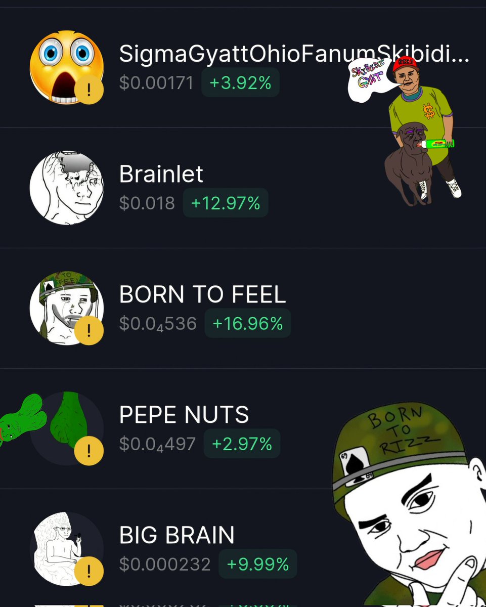 mrreier's tweet photo. Feels good holding these bags π₯π€
@rizzcoded
$RIZZ
CA:
5ad4puH6yDBoeCcrQfwV5s9bxvPnAeWDoYDj3uLyBS8k
@brainletCTO
#BRAINLET
CA:
8NNXWrWVctNw1UFeaBypffimTdcLCcD8XJzHvYsmgwpF
@warwojak
#SOULJAK
CA:
AbNzAEiA7zbNngcUFL92b7vEAUtJscSPwAiWV38Apump
@tickerisNUTS
$NUTS
CA:
9XYNA4Tety1RjytSsqNz7YCM1NZgtYRptnUcAPsQpump
@_bigbrainsol
#BIGBRAIN
CA:
J9zjM2nn4DBYpFy3qrReaUzY66g4EFMwLa61YSGCpump