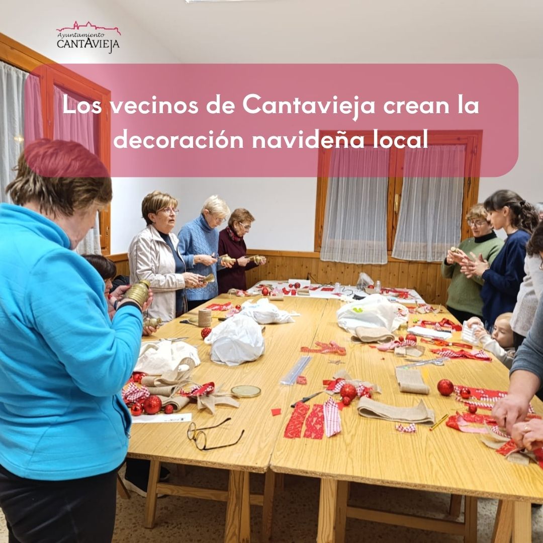 👥🎄 Los vecinos de #Cantavieja crean la decoración navideña local 🎁

📍 Como el año pasado en estas mismas fechas, los vecinos de Cantavieja han participado en el taller de adornos navideños para el exterior. 

facebook.com/photo/?fbid=88…