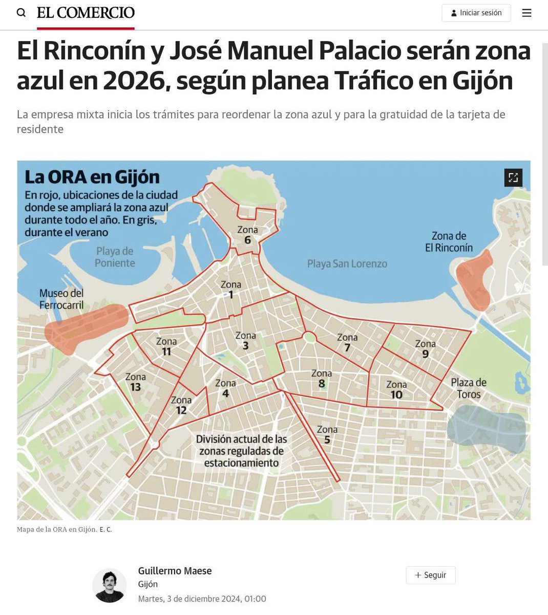 Aplaudimos que la concejalía de Tráfico proponga ampliar la Zona Azul, aunque a este paso van a restituir la Ordenanza de Movilidad Sostenible que tanto se molestaron en derrogar 😅

⛱️ Una pena que el argumento empírico para justificarlo sea que "en verano hay mucha saturación"
