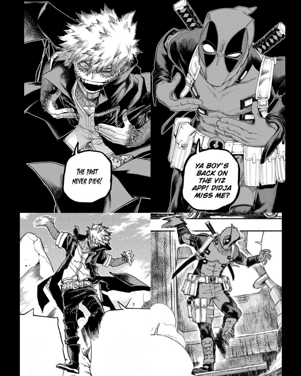 bluegreytan's tweet photo. still the best marvel mha collab https://t.co/gabjaxo1qW