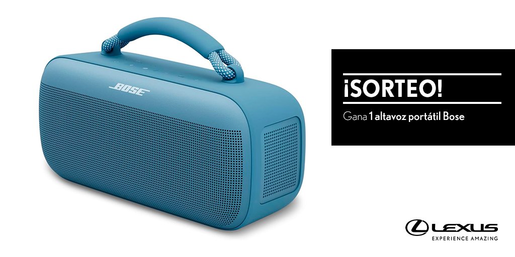 SORTEO | Haz RT y consigue un altavoz Bose de #LexusUtility Bases Legales: brnw.ch/21wPb5p