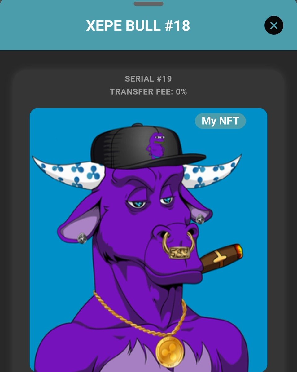 Nft up for grabs if anyone is interested collab between <a href="/XEPEcoins/">XEPE</a> And <a href="/ClubXRPL/">ClubXRPL</a> open to offers 

xumm.app/detect/xapp:nf…